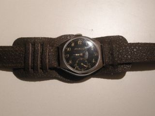 25) Old rare Swiss military WWII wristwatch H.MOSER (SCHAFFHAUSEN)