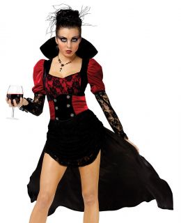 Sexy Womens Gothic Victorian Vampire Witch Halloween Costume