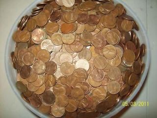 1500+ Copper Pennies ALL Pre 1982 Copper Bullion Scrap Poor mans gold