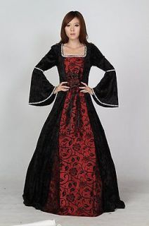 Renaissance Pirate Wench Black Bodice Dress Ball Gown Prom SC41017