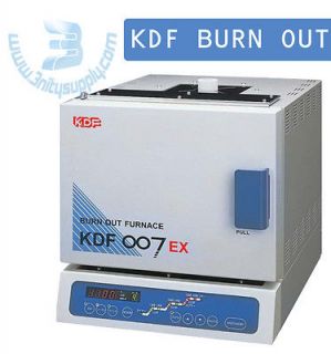 Burnout Furnace, Quick Heat Rise, Wide Chamber, KDF 007EX. Technically