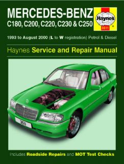 Mercedes C180 C200 C220 C230 C250 Haynes Manual 3511