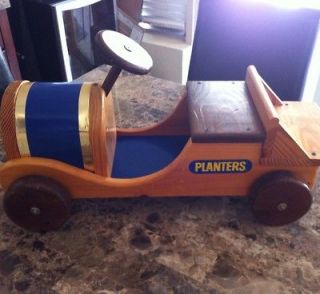 Planters Peanuts Dealers Promotional Wooden Car Americana Collector