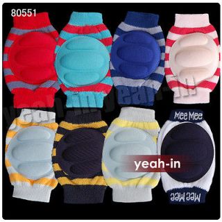 New Baby Crawling Knee Pad Toddler Elbow Pads Stripe color 80551