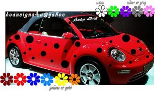 VW beetle spots dots ladybug volkswagon bug Eyelash 40
