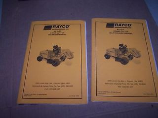 RAYCO 1631 STUMP CUTTER MAINTENANCE & OPERATORS MANUAL (2 MANUALS)