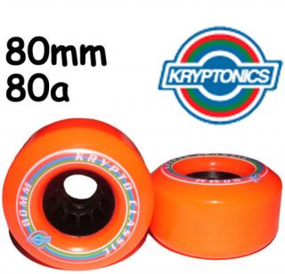 KRYPTONICS Classic K Skateboard Wheels 80mm Red Slide