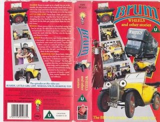 BRUM WHEELS AND OTHER STORIESVHS VIDEO PAL~ RARE FIND