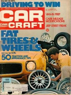 Car Craft April 1976 Wheels & Tires Van In Carbs Tommy Ivo CC Vette