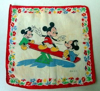 VINTAGE MICKEY MOUSE ON TEETER TOTER WITH LITTLE MICE CHILDRENS