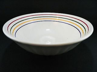 Vintage Italian Pottery Bowl LA PRIMULA Fruit Salad Large 12 White