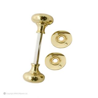 Antique Cupboard Door Latch Brass/Gold Mortice/Rim Knob Lock 110085