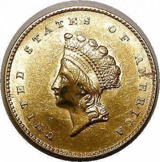 1855 Type 2 Gold Dollar NET AU INV#98A 10