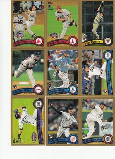 2011 Topps Update Gold Bartolo Colon US145 Yankees 2011