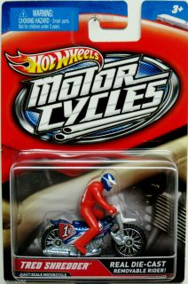 Tred Shredder Motorcycle Hot Wheels 2012 Motorcycle Series w Removable