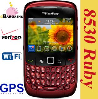 NEW RIM Blackberry 8530 Curve RED Cell Phone Verizon NO CONTRACT