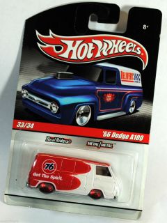 HOT WHEELS DELIVERY SERIES 1966 66 DODGE A100 VAN UNION 76 GAS RED
