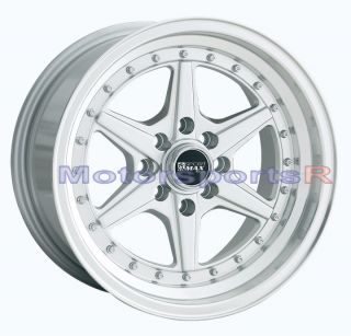 15 15x8 XXR 501 Silver Wheels Rims Deep Dish Stance 4x100 01 Acura