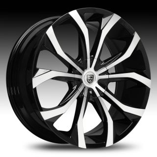 18 Lexani Lust Black Machined Wheel Set Lust Rims Lexani Rims Cars