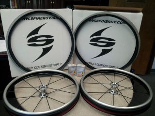 New Spinergy 24 FLEXRIM Wheelchair Wheels Rims w/ tires and tubes
