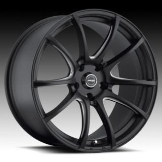 18 MRR LT1 Black Rims Wheels Tires Pontiac GTO Stagered