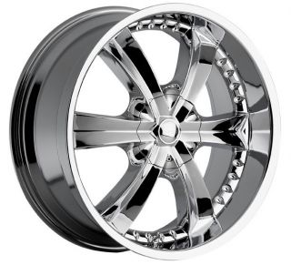 20 inch Cattivo 726 Chrome Wheels Rims 6x135 30