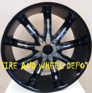 22 inch DW29 Blk Rims Wheels and Tires Cutlass Regal Monte Carlo