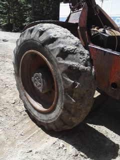18 4 34 Skidder Tires on 12 Lug Wheels