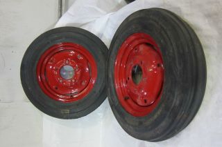 Farmall IH Cub Tractor Front Rims and Tires