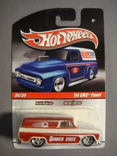 HOT WHEELS REAL RIDERS RED 64 GMC PANEL QUAKER STATE #34 DIECAST CAR
