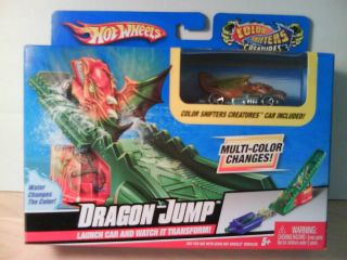 Hot Wheels Dragon Jump Color Changes Shifters Creatures Toy Play Set