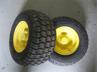 John Deere STX38 Pair Front Tires Rims