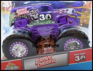 Hot Wheels Monster Jam Truck* 30TH ANNIVERSARY PURPLE GRAVE DIGGER