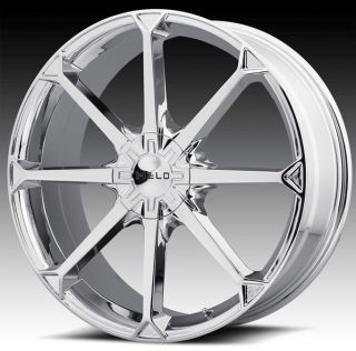 22 inch Helo Chrome Wheels Rims 22x8 5 42 300C AWD Charger Chalenger
