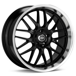 18 Enkei Lusso Black Rims Wheels 18x7 5 42 5x100 Camry Corolla Celica