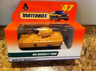 Matchbox Car 47 Mattel Wheels M2 Bradley Tank 33536 1997