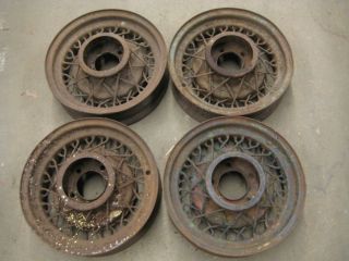 model A KELSEY HAYES 16 dia. 40 spoke wire wheels   many available