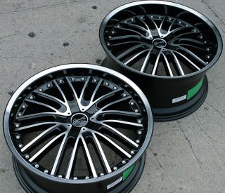 Gianelle Spaarta 20 Black Rims Wheels x5 E53 5 Series