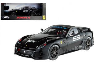 Hot Wheels Elite Ferrari 599 XX 55 1 18 Black Diecast