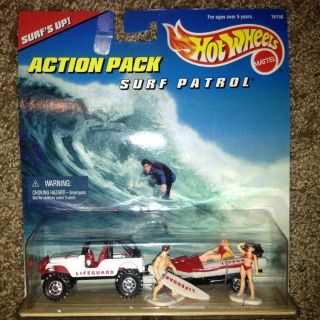 Cars Action Pack Surf Patrol Hot Wheels Police Racing Haulers