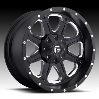 20 Wheels Rims Fuel Off Road Boost Black with 35x12 50x20 Federal