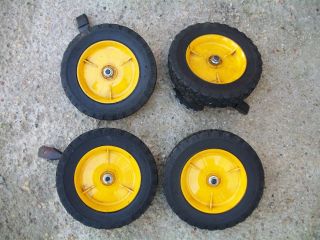 Set of 4 Mower Wheels from Weedeater Push Mower