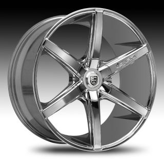 22 Lexani Wheels R 06 Stagger Chrome Rims BMW 745 750 Challenger S550
