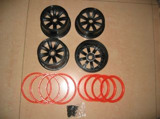 SPOKE WHEELS WITH ALLOY RING MadMax FOR 1 5 HPI KM BAJA 5B LOSI 5IVE