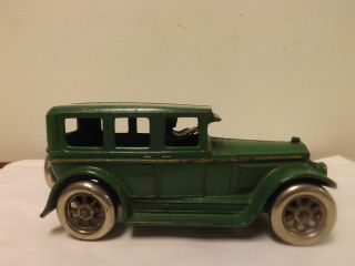 RARE Arcade 1927 Cast Iron Red Buick Sedan Spoke Wheels