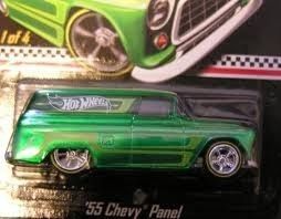 HOT WHEELS 55 CHEVY PANEL DELIVERY TRUCK REAL RIDERS HUNT LIMITED MAIL