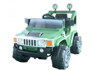 Power Kids Ride on Hummer Jeep Car w Big Wheels R C Remote