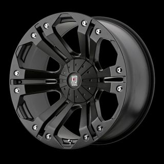 MONSTER BLACK WITH 275 65 20 NITTO TERRA GRAPPLER AT TIRES WHEELS RIMS
