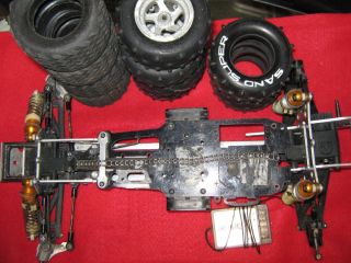 1986 Kyosho Optima Parts Buggy Lot Tires Wheels RC 1 10