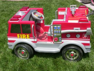 Kid Trax Power Wheels Fire Engine
